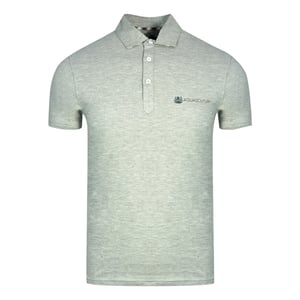 Aquascutum Aldis Crest Block Logo grijs poloshirt