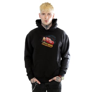 Disney Heren Cars Lightning McQueen Hoodie (Zwart)