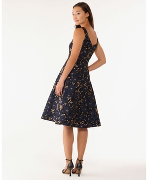 Full Bloom Metallic Grace Dress