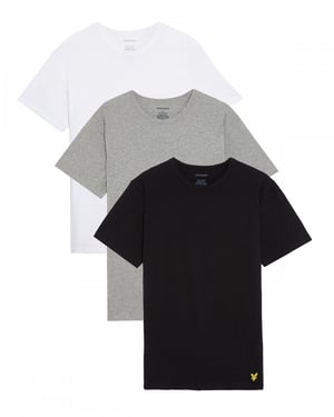 Lyle & Scott 3-pack lounge T-shirts - veelkleurig