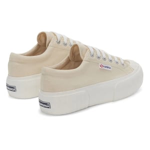 Superga Dames/Dames 2631 Stripe Platform Trainers (Beige Licht Eierschaal/Avorio)