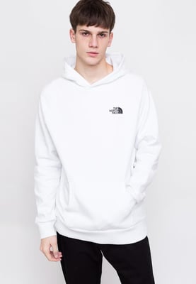 The North Face Mens Reglan Red Box Hoodie in White