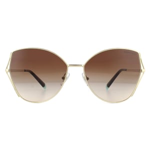 Tiffany solglasögon TF3072 60213B Pale Gold Brown Gradient