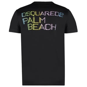 Dsquared2 Cool Fit Palm Beach-logo zwart T-shirt