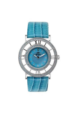 Yonger and Bresson Blue Dial Blue Band Watch