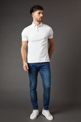 Blue Wash Skinny Fit Jeans