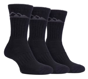 3 Pairs Mens Heavy Cushioned Breathable Outdoor Cotton Hiking Socks