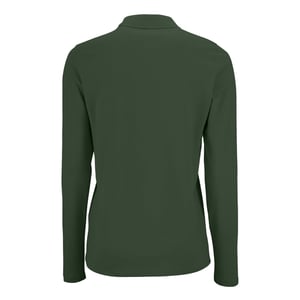 SOLS Dames/Dames Perfect Pique Poloshirt met Lange Mouwen (Fles groen)