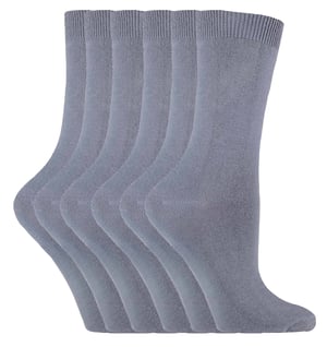 Sock Snob - 6 par enfärgade bomullsstrumpor för damer