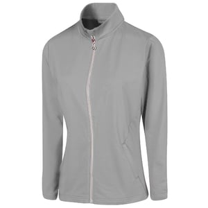 Island Green Womens/Ladies Essential Golf Jacket (Grey)