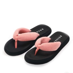 Women's Rocket Dog Sunset Puff Flip Flops in Peach
