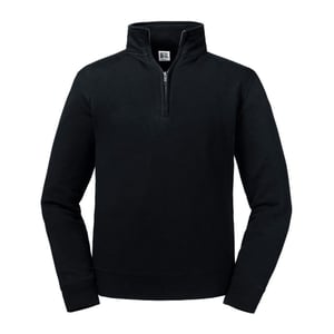 Russell Heren Authentieke Kwartier Ritssweatshirt (Zwart)