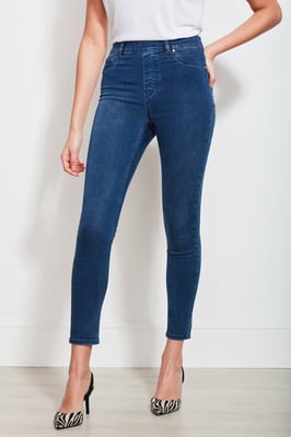 Mid Blue Soft Touch Jeggings