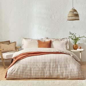 Barton Check 100% Cotton Duvet Cover Set