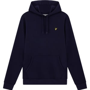Donkerblauwe pull-over hoodie met Lyle & Scott-merk