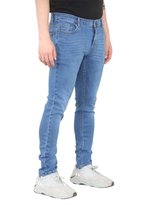 MYT Heren skinny fit jeans stretch denim in middenblauw