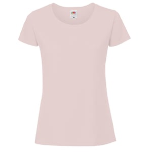 Fruit Of The Loom Vrouwen / Dames Ringgesponnen Premium T-Shirt (Poederroos)