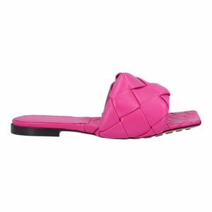Bottega Veneta Lido Platte Sandalen roze