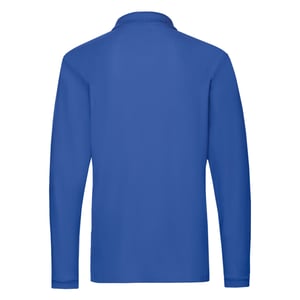 Fruit of the Loom Heren premium poloshirt met lange mouwen