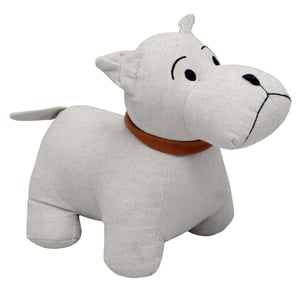 Wallace Dog Doorstop, Natural