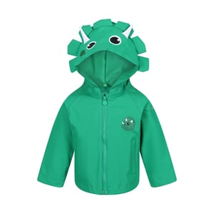 Regatta Waterdichte jas voor kinderen/Kinderen Stompy de dinosaurus (Jellybean Groen)