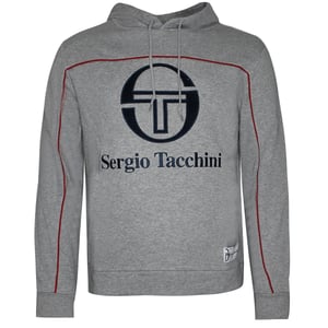 Sergio Tacchini Ground Hoodie Heren Pullover Sweater Grijs Trui 37865 915 X19A