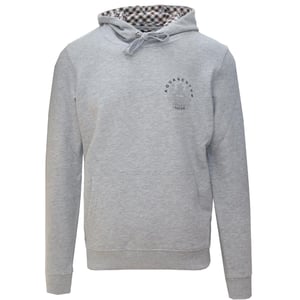 Aquascutum Aldis Emblem Logo Grå huvtröja