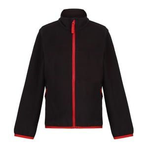 Regatta Kinder/Kids Microfleece Full Zip Fleecejack (Zwart)