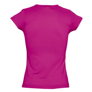 SOLs Womens/Ladies Moon V Neck Short Sleeve T-Shirt (Fuchsia)