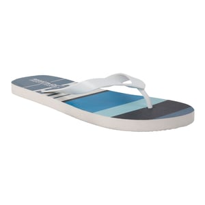 Regatta Heren Bali gestreepte teenslippers (Blauw)