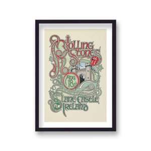 The Rolling Stones Live at Slane Castle Vintage Music Poster