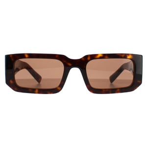 Prada Rectangle Dam Mörk Sköldpadda Mörk Brun PR06YS