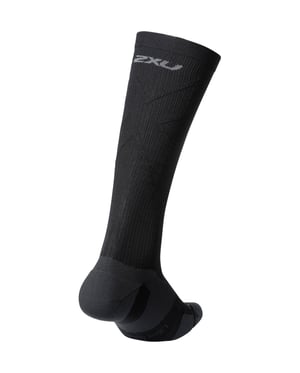 2XU Light Cushion Full Mens Black/Titanium Socks