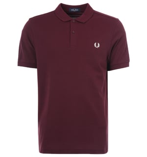 Men's Fred Perry M6000 Plain Polo Shirt in Red