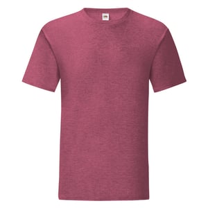 Fruit of the Loom Iconisch T-shirt voor heren (set van 5) (Heide Bourgogne)
