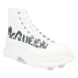 Alexander McQueen Tread Slick Boots 'Vit Graffiti'