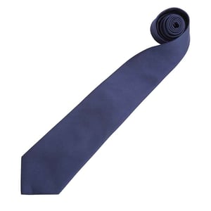 Premier Mannen 'Kleuren' Effen Mode / Zakelijke Stropdas (Marineblauw)