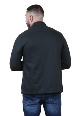 Autograph Mens Wool Blend Overshirt in Black