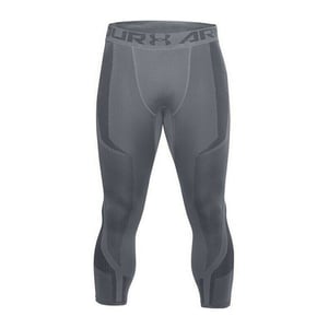 Under Armour Stretch Grey Mens Seamless Mesh Panel Croppped Leggings 1306391 513