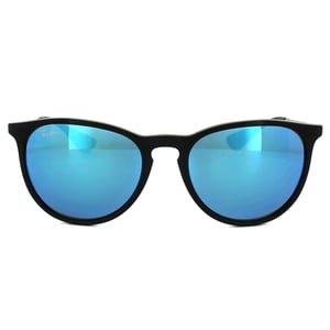 Ray-Ban Zonnebril Erika 4171 601/55 Zwart & Gunmetal Blauw Mirror
