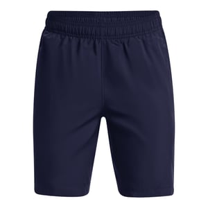 Boy's Under Armour UA Woven Graphic Shorts in Navy