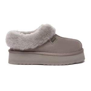 EVER AU Dames Leren Pantoffels - Topknot