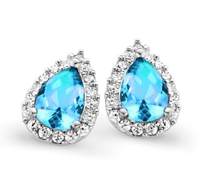 Orphelia 'Enora' Women's 925 Sterling Silver Stud Earrings - Silver ZO-7226/BT/1