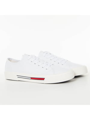 Tommy Hilfiger Tommy Jeans Low Cut Canvas damessneakers in wit