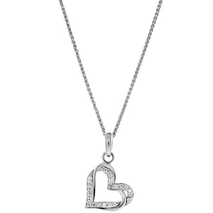 Orphelia 'Cecilia' Dames 925 Sterling Zilveren Hanger met Ketting - Zilver ZH-7584