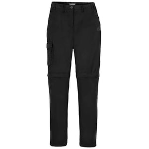 Craghoppers Dam/Ladies Expert Kiwi Convertible Cargo Byxor (Svart)