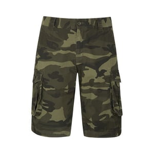 Mountain Warehouse Camo Cargo Shorts för herrar (Khaki Grön/Svart)
