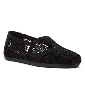 TOMS Apargata Crochet Svarta Espadrilles för kvinnor