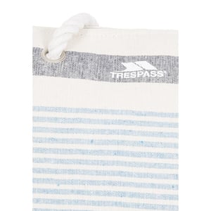 Trespass Totba Tote Bag för damer/kvinnor (vit/blå rand)
