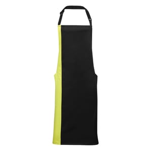 Premier Uniseks Contrast Werkkleding Schort (Pack of 2) (Zwart/Kalk)
